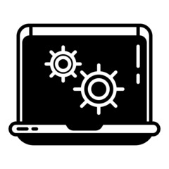 laptop and gear setting