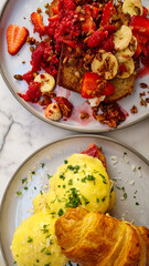  Oriental sweets with a coffe with a heart on a foam in two white cups in Istanbul