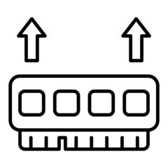 memory ram and arrow