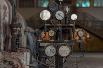 Old abandoned Victorian power plant in the center of Poland 
