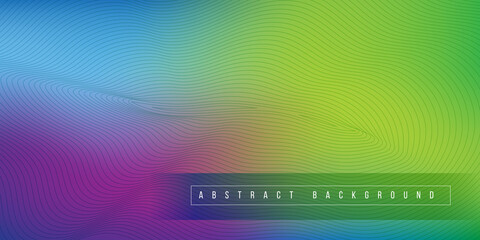 Colorful wave gradient abstract background illustration
