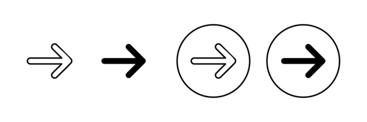 Arrow icons set. Arrow sign and symbol for web design.