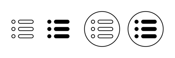 Menu Icons set. web menu sign and symbol. hamburger menu symbol