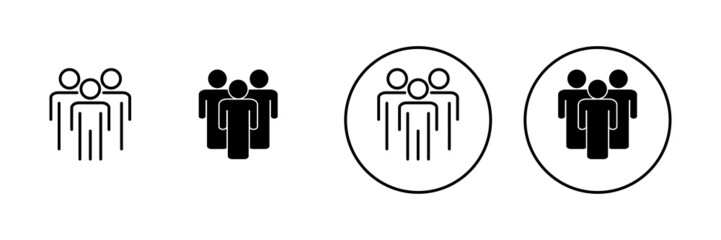 people icons set. person sign and symbol. User Icon vector