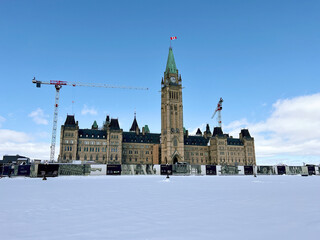 Canada’s Parliament buildings on a sunny day
