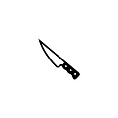 simple flat knife icon design, modern knife symbol vector