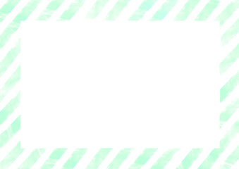 水彩で描いたエアメールのフレーム