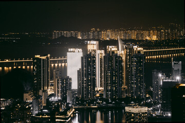 Night View of Urban Landscapes of Shenzhen