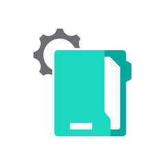 Document project icon design isolated on white background