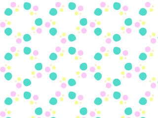 水玉　デザイン　模様　壁紙　イラスト