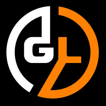 GL letter logo design. GL vector design.