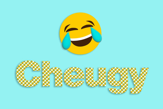 Cheugy slang by Generation Z to describe lifestyle trends of the early 2010s and millennials. Naff aesthetic the opposite of trendy or trying too hard, symbolised by laughing emoji