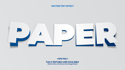 Paper 3D Text Effect