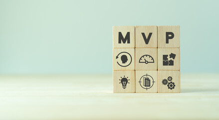 MVP, minimum viable product concept for lean startup. Life cycle of product development. Analysis...