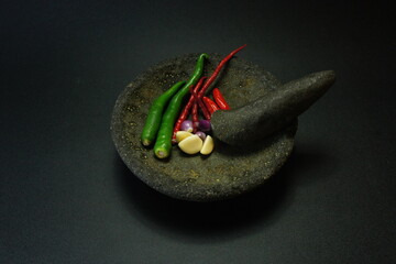 Cobek or Ulekan is a pair of tools that have been used since ancient times to pound, grind, pulverize, grind, and mix certain ingredients.