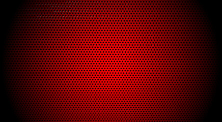 Abstract red and black polka dot background,Red metal grid with black gradient,red colour gradient.
