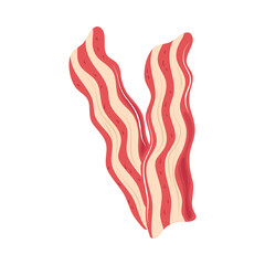 fried bacon cartoon