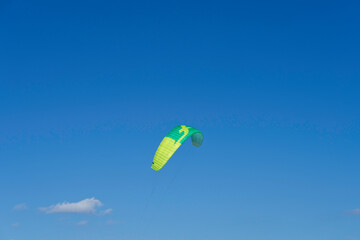 A low Angle View Of Kite Flying Against Clear Blue Sky in Mexico