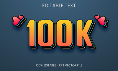 100k 3d text effect, text style, 3d, 3d text effect, 100k