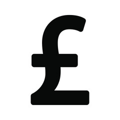 Pound icon . Money sign . Vector illustration