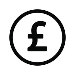 Pound icon . Money sign . Vector illustration