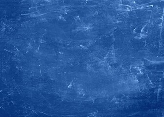 Blue Blackboard Chalkboard texture.Empty blank black dirty school board wall banner background backdrop with traces of chalk for text.School,Cafe,bakery,restaurant menu template wallpaper.Lettering.