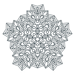 beautiful floral mandala vector for design
