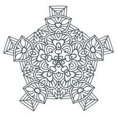 beautiful floral mandala vector for design