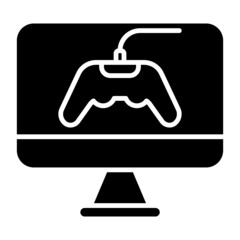 gamepad and computer screen © Pictranoosa