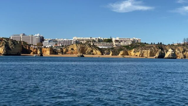 Hotel over looking cliffs near Portuguese City
