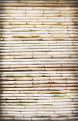 Olo bamboo wood wall in horizontal patterns for nature background