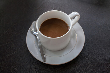 Cup of coffee on table