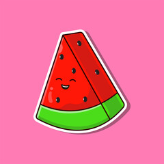 Cute Watermelon Illustration