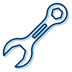 wrench icon illustration