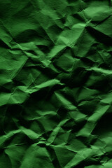 しわくちゃの緑の紙