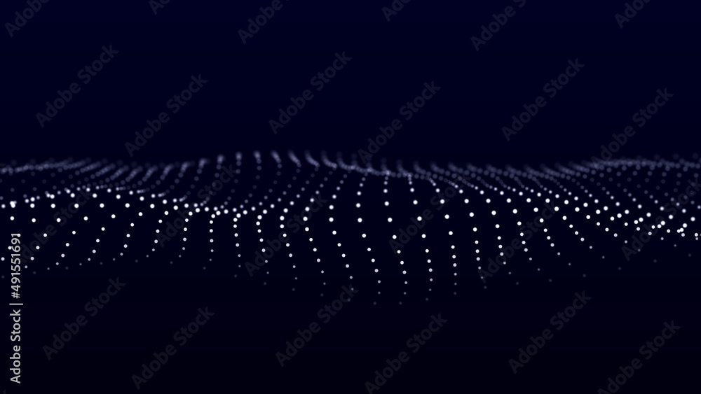 Poster abstract digital background science technology networks big data link 3d rendering.