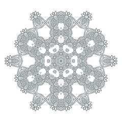line art mandala vector for design