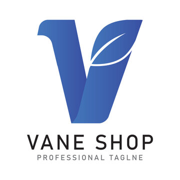 Vane Shop V Letter Logo Template