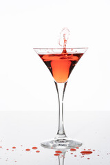 red cocktail splash