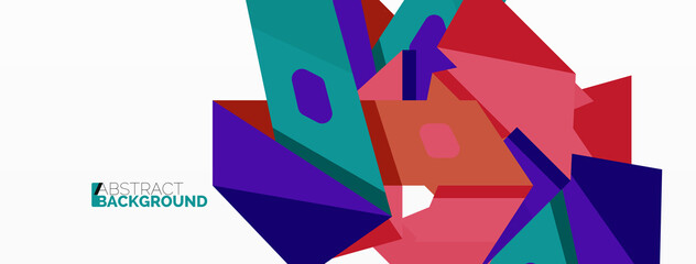 Abstract line and triangle background. Creative geometric abstract backdrop. Business template for wallpaper, banner, background or landing