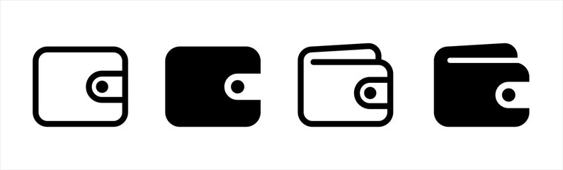 Wallet Icon symbol, vector illustration