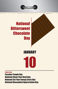 Old Style Calendar Bittersweet Chocolate Day