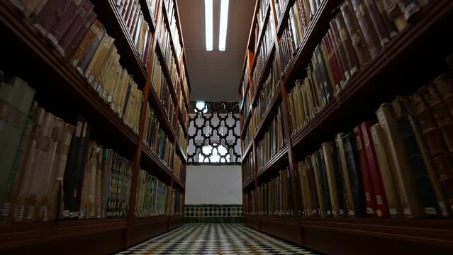 ancient books in al qaraouiyine library in fez