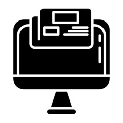 news and computer screen