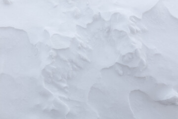 Fototapeta na wymiar Snowy crust as an abstract background.