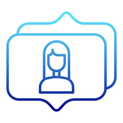 avatar and chat balloon conversation