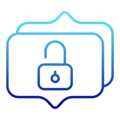 unlock message and chat balloon conversation