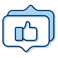 good hand and chat balloon conversation