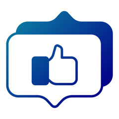 good hand and chat balloon conversation