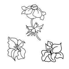 Vector children's design on a white isolated background for banners postcards and stickers